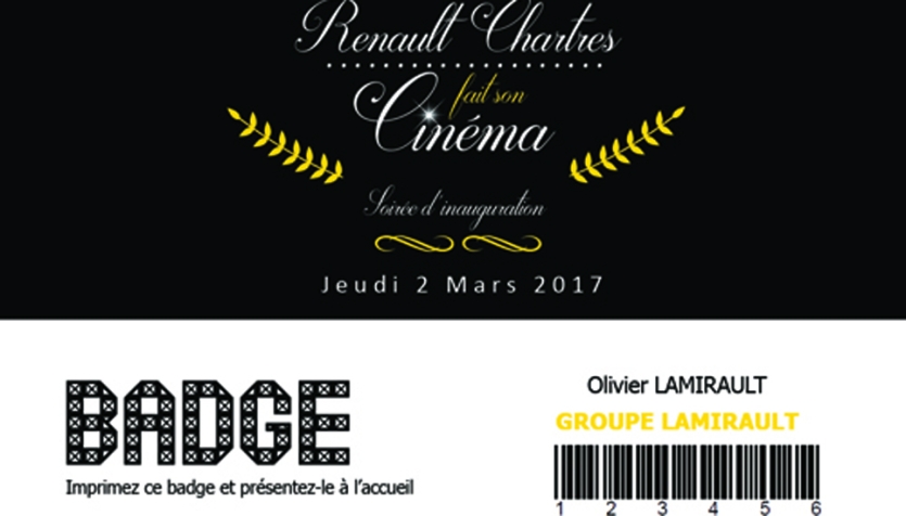 Outil accès l'inauguration Renault Chartres