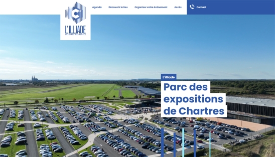 Création du nouveau site internet de l'Illiade - Parc Expo de Chartres