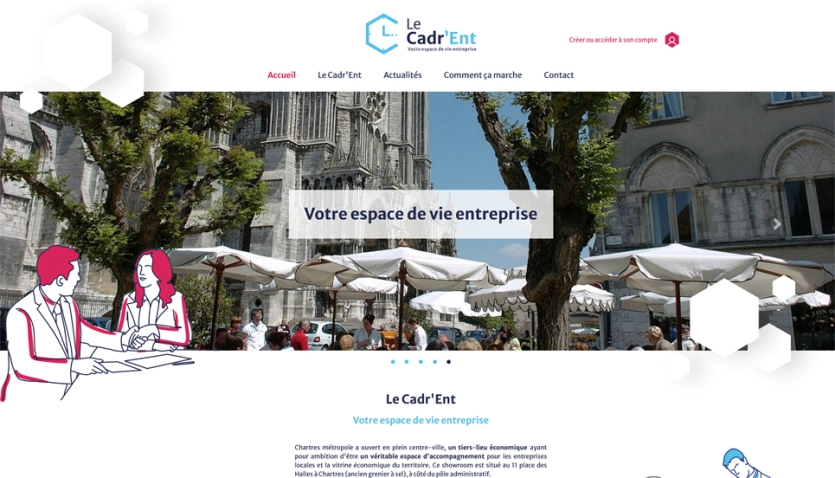 Création du site internet du Cadr'Ent à Chartres