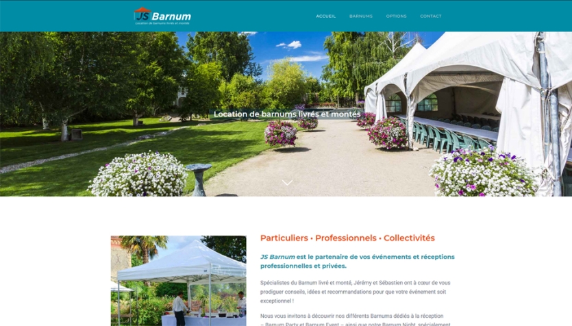 Reprise et Gestion du site internet JS BARNUM à Epernon