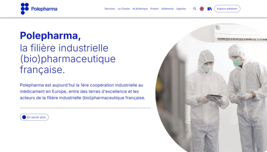 Refonte du site internet de Polepharma à Chartres