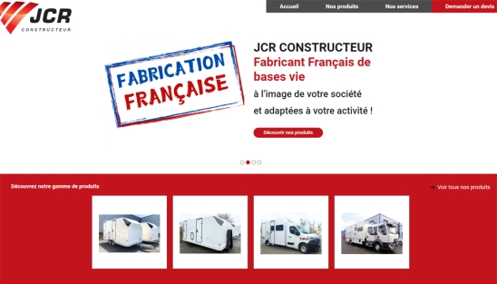 Refonte du site internet pour l'entreprise JCR Constructeur