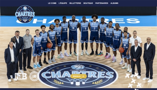 Refonte du site internet du C'Chartres Basket Masculin