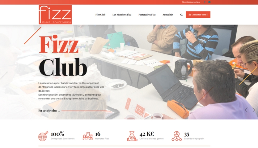 Refonte du site internet du FIZZ Club d'Épernon