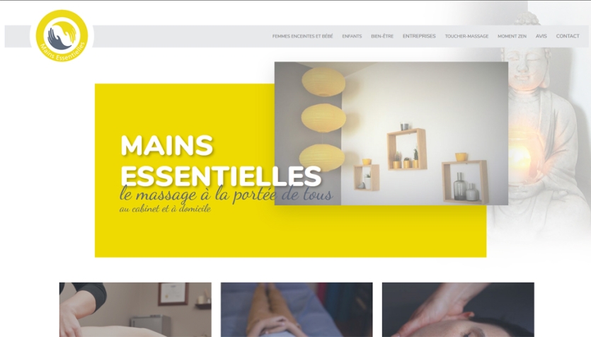 Création du nouveau site de "Mains Essentielles"