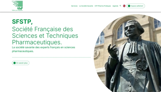 Création du site internet de la Société Française des Sciences et Techniques Pharmaceutiques