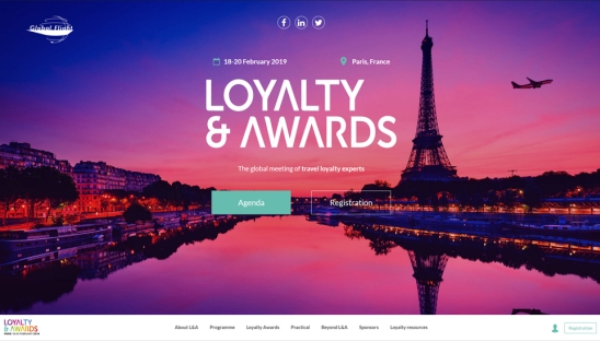 Création site événementiel pour Loyalty & Awards 2019